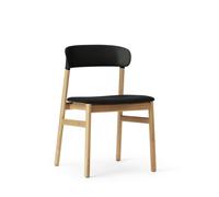 Herit Silla de Comedor Tapizada Roble/ Negro