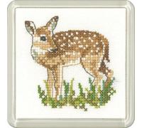 Heritage Fauve Cross Stitch - Kit de punto de cruz de cristal