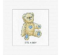Heritage kit de punto de cruz contado "Greeting Card Its a Boy (A)", GCTB1715, 1