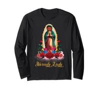 Heritage Mexican Mom Virgen de Guadalupe Mother's Day Manga Larga