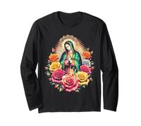 Heritage Mexican Mom Virgen de Guadalupe Mother's Day Manga Larga