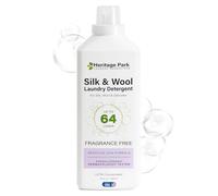 Heritage Park - Detergente para ropa sin fragancia de seda y lana, hipoalergénico, pH neutro, probado por dermatólogos, agradable al tacto, sin enzimas, concentrado hasta 64 cargas (32 fl oz)