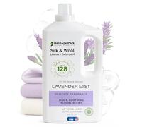Heritage Park Silk & Wool - Detergente natural de lavanda en niebla, pH neutro, sin enzimas, concentrado hasta 128 cargas (64 fl oz)