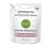 Heritage Park Silk & Wool Spring Magnolia - Detergente para ropa con pH neutro, sin enzimas, ultra concentrado (recambio de 64 onzas líquidas)