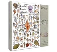 Heritage Puzzle Shells of The Southeast Atlantic Coast - Rompecabezas de 550 piezas