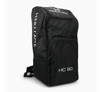Heritage Shadow - Mochila Deportiva de críquet Negra de 60 litros, Bolsa Grande de Lona Acolchada Ajustable de 60 L