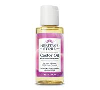 HERITAGE STORE Aceite de ricino, tratamiento nutritivo para el cabello, hidratación profunda para el cuidado del cabello, cuidado de la piel, pestañas y brochas, paquetes de aceite de ricino y más,