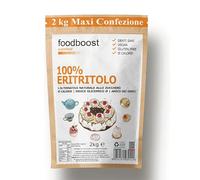 Heritrol Foodboost 2 kg - 0kcal Sugar Substitute - 100% Pure Sweetener Power of Kitchen Sugar, Suitable for Diabetics and Hypocalorie Diets - Against Decay - Conf. Bulk