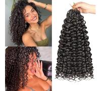 Herkeymidy GoGo Curl Crochet Hair 14 Inch 8 Packs Pre Looped Ocean Wave Crochet Hair Deep Twist Crochet Synthetic Braiding Hair for Women (4#, 18INCH)