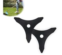 HERKINDNESS Cuchilla Desbrozadora, 2 Piezas Disco Desbrozadora, Cuchilla para Desbrozadora de Tres Dientes, Diámetro del Orificio 25,4 mm, para Césped, Jardines y Patios