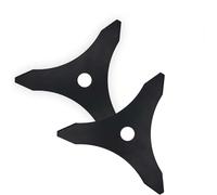 HERKINDNESS Cuchillas Desbrozadora, 2 Pièces Cuchilla Desbrozadora de 3 mm de Grosor, Cuchilla Para Desbrozadora de Tres Dientes, Diámetro de 25,4 mm, para Césped y Jardines, Grosor Mejorado