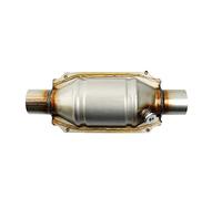 Herklotzn Catalizador universal con entrada/salida, con conexión O2 y de 53004 catalizador de coche inoxidable