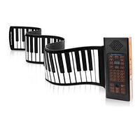 Herklotzn Teclado PortáTil Piano Roll Up 88 Teclas Teclado ElectróNico de Silicona Flexible con BateríA Recargable para de Chico