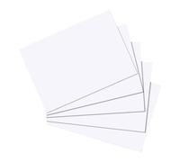 Herlitz 10621308 Ficha A5, color blanco, 100 unidades