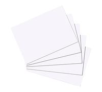 Herlitz 10621423 - Fichas (A6, Paquete de 100), Blanco