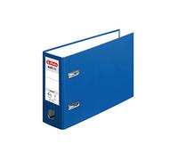 herlitz 10842359 maX.file protect - Archivador (A5, lomo de 8 cm, revestimiento de polipropileno, 10 unidades), color azul