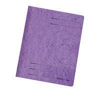 Herlitz 10902922 - Carpeta para documentos (A4, grapado comercial y de agencia, surtido de colores, 25 unidades), color morado
