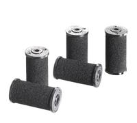 Herlitz 10956282 - Bobinas de recambio para etiquetadora de 2 líneas (5 unidades), color negro