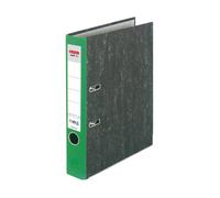 Herlitz 11012390- Archivador A4 5cm de grosor color verde con solapa gris (Pack de 5)