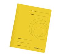 Herlitz 11034303 - Carpetas (10 unidades, A4, cartón), color amarillo