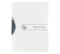 Herlitz 11206646 - Carpetas dossier con clip lateral (5 unidades, A4), color blanco