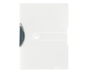 Herlitz 11207107 - Carpetas dossier con clip lateral (5 unidades, A4), color translúcido