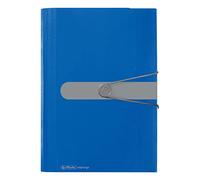 Herlitz 11208402 - Carpeta fuelle (A4, 12 compartimentos), color azul