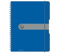Herlitz 11293065 - Cuaderno espiral A4 PP, 80h, diseño Easy Orga to Go, color azul