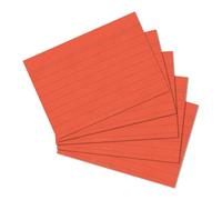 Herlitz 1150507 - Tarjetas A5, Color Naranja A5 | Para escuela, estudio y oficina