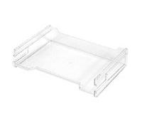 Herlitz 1610393 - Cajón organizador, A4, apilable, color transparente, color transparente
