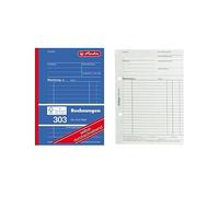 Herlitz 303 autocopiativo Libro de facturas (A6, 2 x 40 hojas