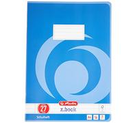 Herlitz 3322708 - Cuaderno (A4, a rayas, con margen interior y exterior, diseño 27, 16 páginas, 10 unidades)