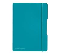Herlitz 50015993 - Cuaderno Flex PP A5 40 Blatt Kariert, color verde azulado