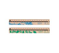 herlitz 50033614 - Regla (17 cm, 100% madera FSC)