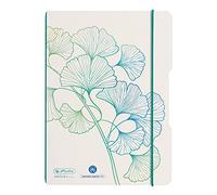 Herlitz 50033676 - Cuaderno flexible A5, 40 hojas, diseño de Ginkgo, 1 unidad