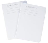 Herlitz 50033812 Flex - Recambio para cuaderno de notas (A6, 2 x 40 hojas, 1 unidad), color blanco