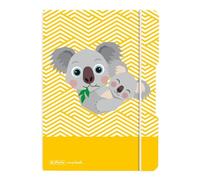 Herlitz 50039814 - Cuaderno flexible A5, 40 hojas, diseño de animales de Koala