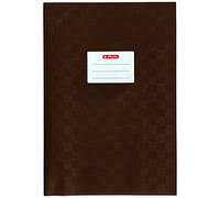 Herlitz 5204011 - Funda para cuaderno A4, estructura de rafia, 25 unidades), color amarillo, color marrón A4