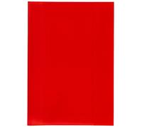 Herlitz 5214010 - Funda de plástico (A4, 25 unidades), color amarillo, color rojo A5
