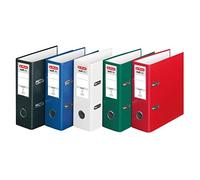 herlitz 5275003 maX.file protect - Archivador (A5, 8 cm, revestimiento de polipropileno, 10 unidades), varios colores