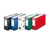 herlitz 5276001 maX.file protect - Archivador (A5, horizontal, lomo de 8 cm, revestimiento de polipropileno, 10 unidades)