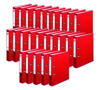 Herlitz 5450309 maX.file protect A4 (5 cm con placa de inserción) rojo, 25 unidades