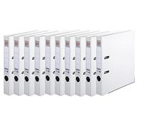 Herlitz 5450705 maX.file protect - Archivador (A4, 5 cm, con placa trasera), color blanco