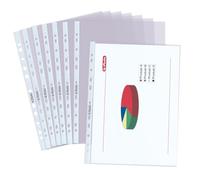 Herlitz 5850508 - Paquete de 50 portafolios de plástico A4, transparente