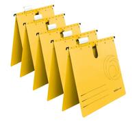 Herlitz 5874979 - Carpeta colgante (A4, 5 unidades), amarillo