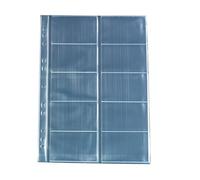 Herlitz 5894209 - Funda para tarjetas de visita (A4, 10 compartimentos, 10 unidades), transparente