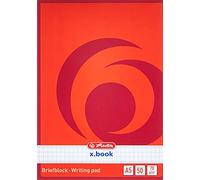 Herlitz 717538 - Bloc de notas (A5), rojo