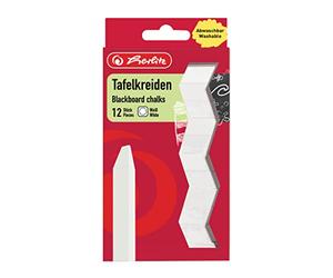 Herlitz 8648107 tizas (Color Blanco, 5 x 12 unidades)