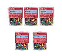 Herlitz 8770000 - Anillos de goma (20-70 mm de diámetro, 100 unidades, en caja), varios colores