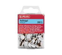 Herlitz 8770158 blanco alfiler y y chinchetas - Alfileres y chinchetas (color blanco, Metal, Plástico)